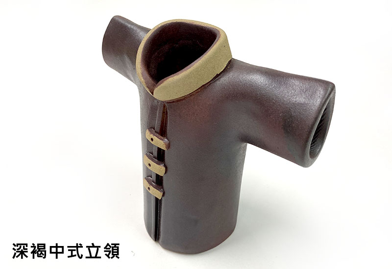 客家服飾筆筒-深褐中式立領
